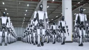 Exército de robôs 24h na China intriga o mundo: real ou criação de IA?