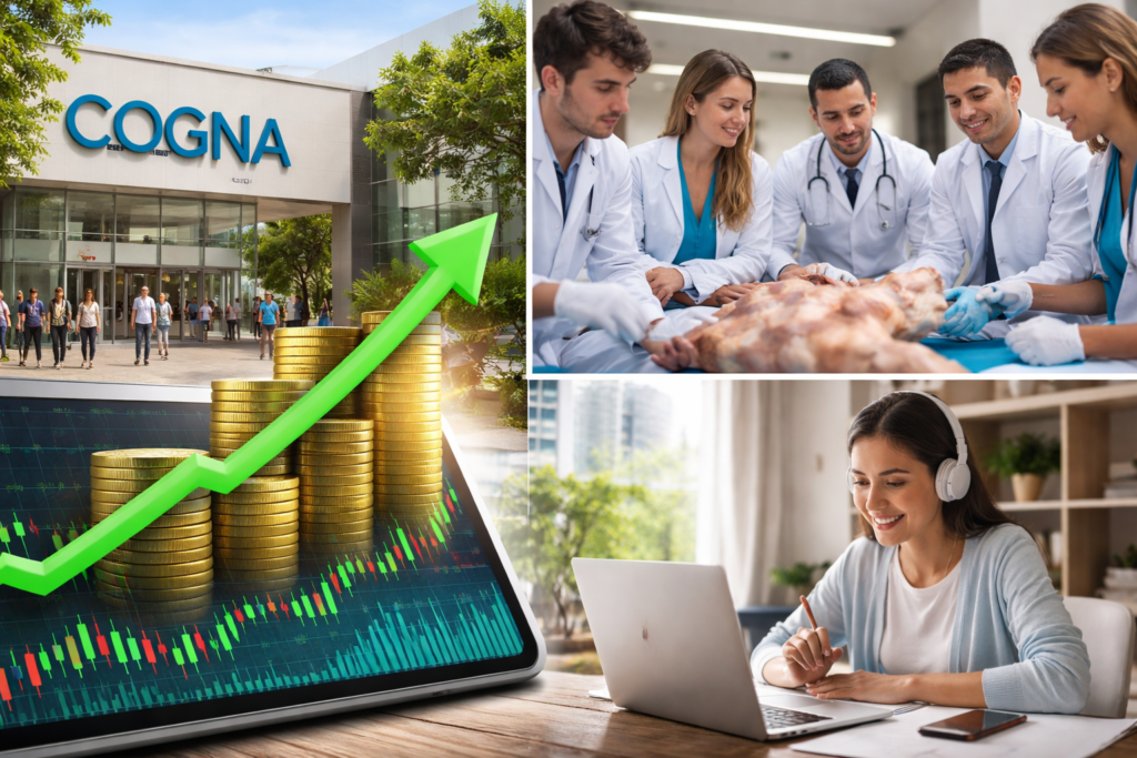 Cogna entrega resultados e ações disparam após anos de reestruturação