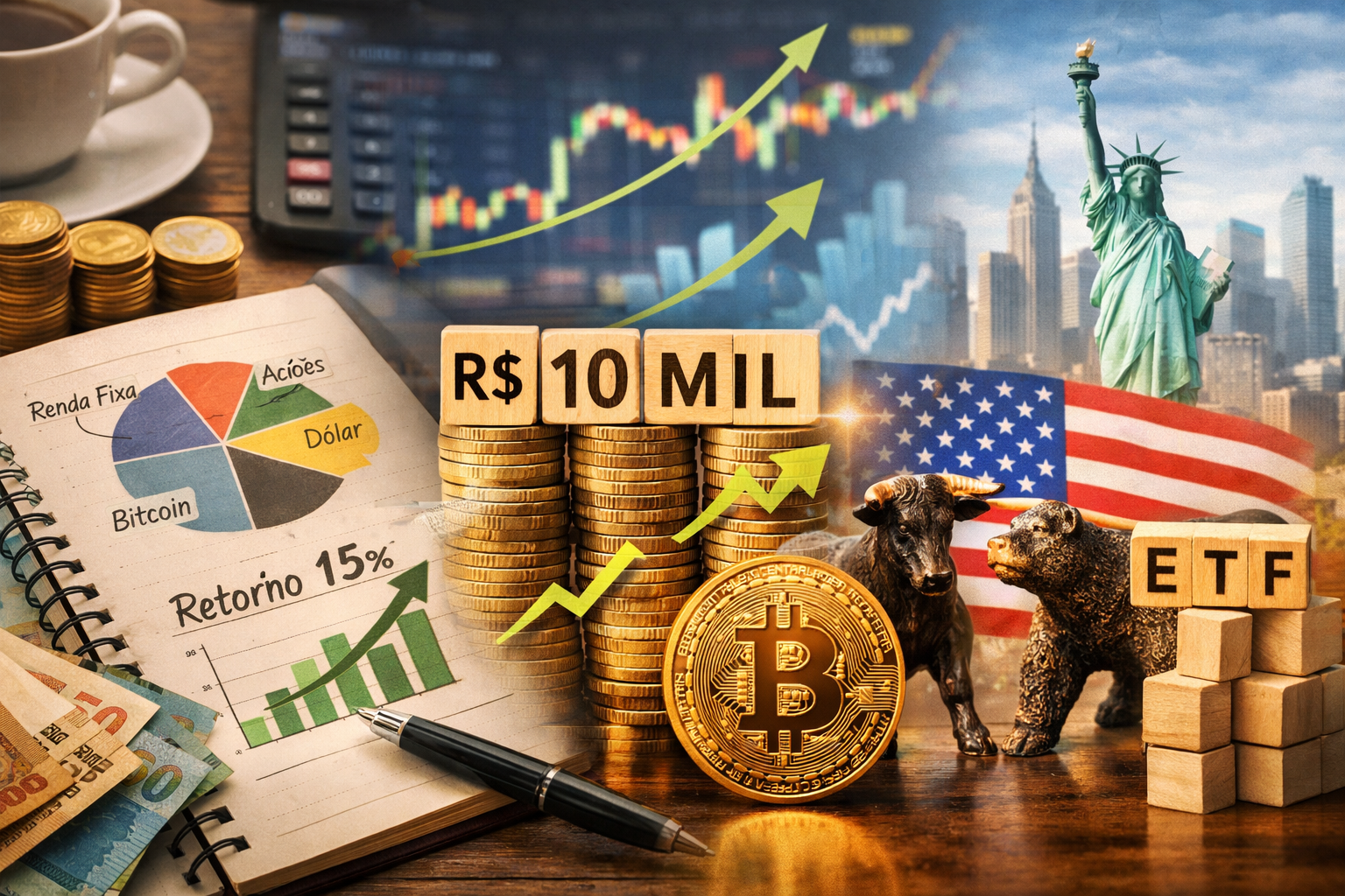 R$ 1 milhão investidos: quanto rende por mês com uma carteira bem  diversificada