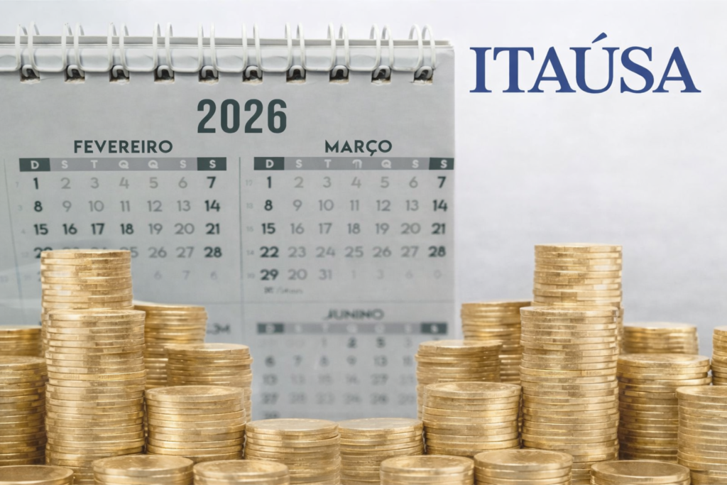 Itaúsa (ITSA4) divulga calendário de dividendos 2026 e reforça aposta em saneamento; veja datas e projeções Itaúsa (ITSA4) divulga calendário de dividendos 2026 e reforça aposta em saneamento; veja datas e projeções