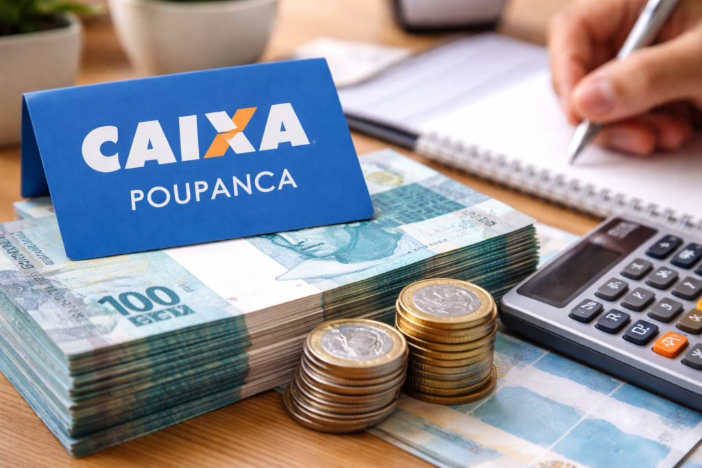 R$ 250 mil na poupança da Caixa: veja quanto rende por mês e se ainda vale a pena em 2026