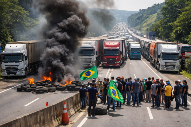 Greve dos caminhoneiros pode parar o Brasil ainda esta semana após alta do diesel, alerta liderança
