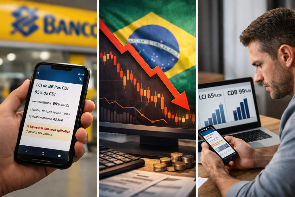 LCI do Banco do Brasil paga só 65% do CDI e frustra investidores após queda da Selic; veja quanto rende na prática LCI do Banco do Brasil paga só 65% do CDI e frustra investidores após queda da Selic; veja quanto rende na prática