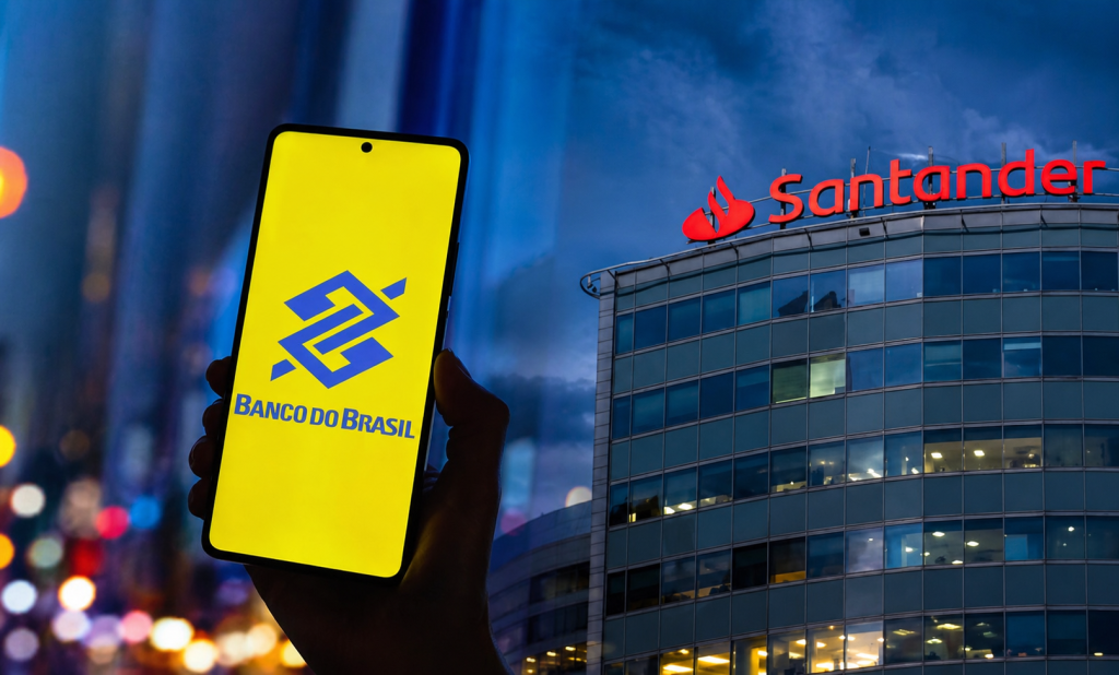 BBAS3 e SANB11 caem forte: mercado reage a riscos no crédito BBAS3 e SANB11 caem forte: mercado reage a riscos no crédito