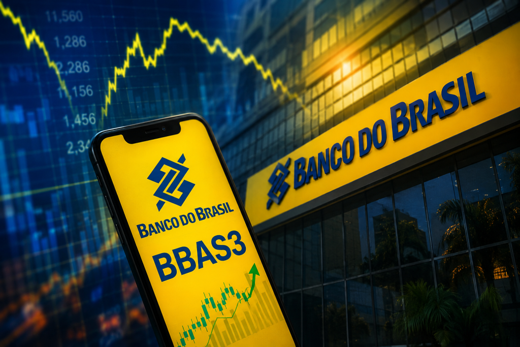 Banco do Brasil (BBAS3) enfrenta pressão após queda nos dividendos e projeções negativas Banco do Brasil (BBAS3) enfrenta pressão após queda nos dividendos e projeções negativas