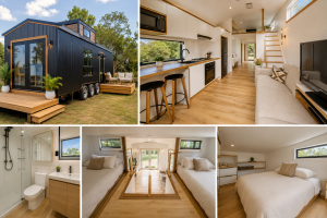 Casa minúscula de 33 m² surpreende com dois quartos, cozinha completa e espaço pensado para famílias