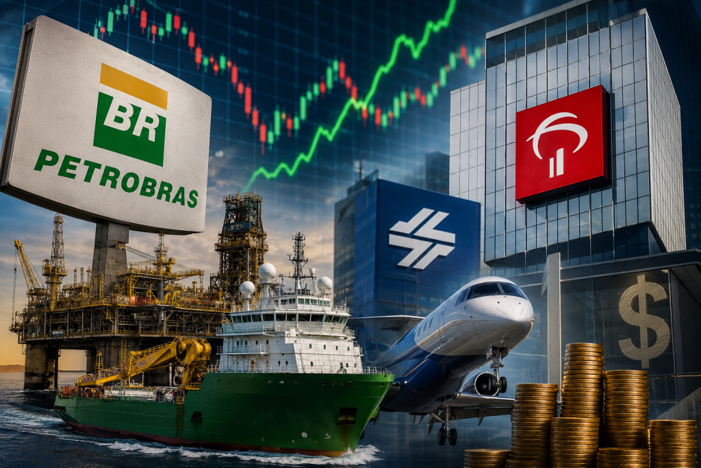 Petrobras assina contrato de R$ 11 bilhões e atualiza JCP; veja o que mexeu com PETR4, BRAP4, SAPR11, EMBJ3 e BTLG11 Petrobras assina contrato de R$ 11 bilhões e atualiza JCP; veja o que mexeu com PETR4, BRAP4, SAPR11, EMBJ3 e BTLG11