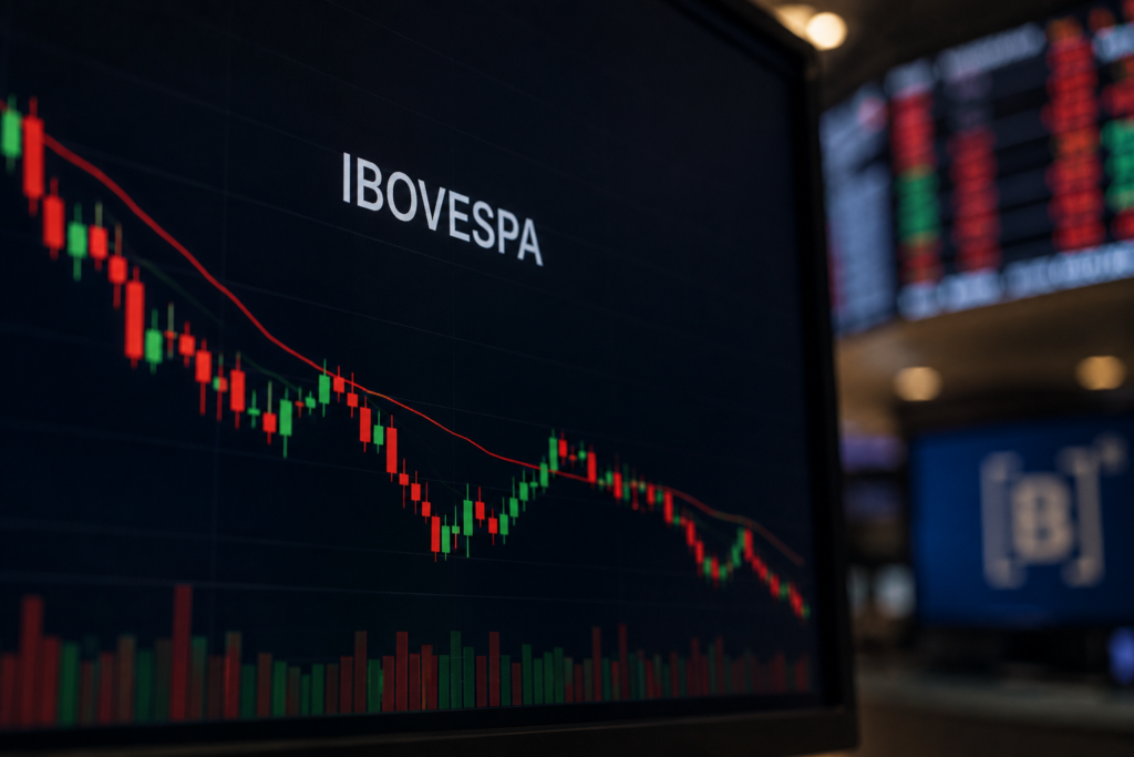 Ibovespa hoje cai e tenta segurar os 176 mil pontos em dia de cautela no mercado