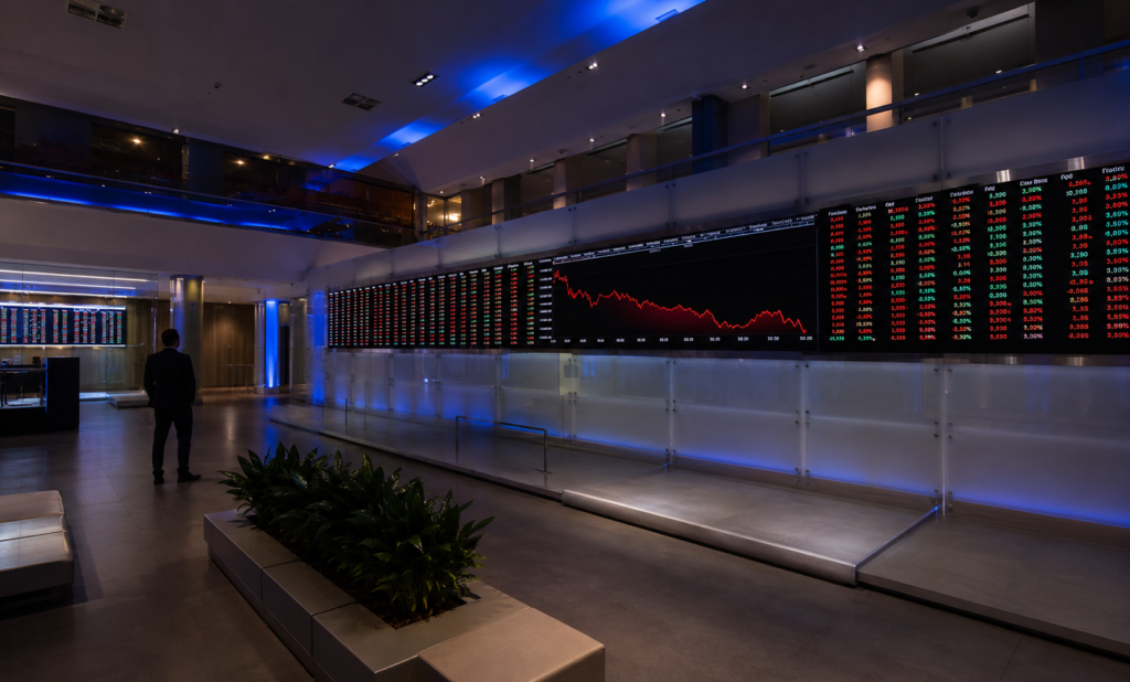 Ibovespa recua aos 172 mil pontos e baixa liquidez preocupa