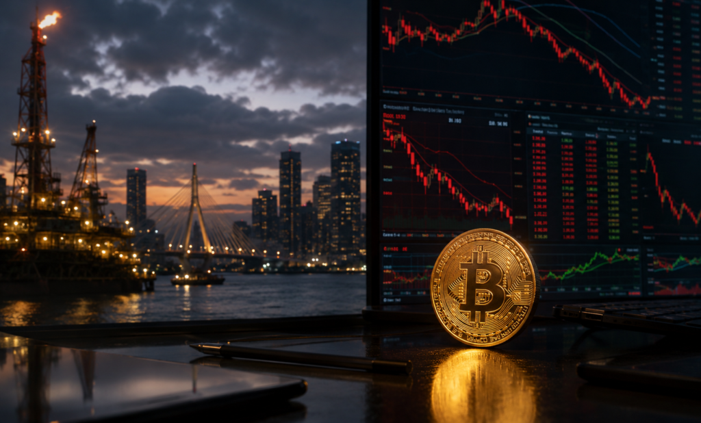 Petróleo despenca Bitcoin sobe e ações brasileiras ampliam perdas