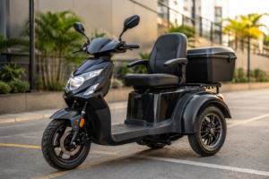 Triciclo elétrico de 3 rodas vira opção para quem quer mobilidade sem depender de carro em trajetos curtos