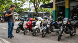 5 motos de entrada para quem ganha salário mínimo e quer fugir do ônibus