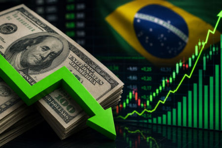 Dólar encosta em R$ 5,00 e Ibovespa dispara mesmo sob ameaça de tarifa dos EUA Dólar encosta em R$ 5,00 e Ibovespa dispara mesmo sob ameaça de tarifa dos EUA