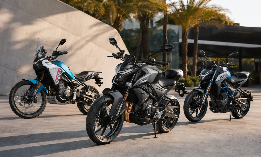 CFMoto mira Honda e Yamaha com 3 novas motos no Brasil