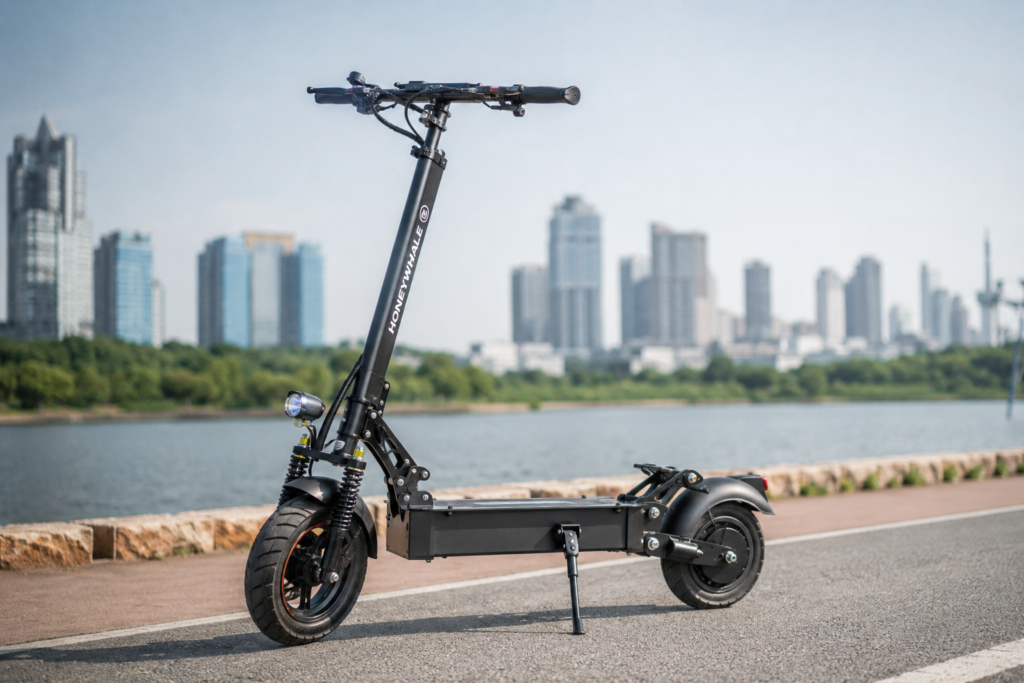 Honeywhale M2 Max-B chega a 32 km/h, tem suspensão dupla e autonomia de até 32 km
