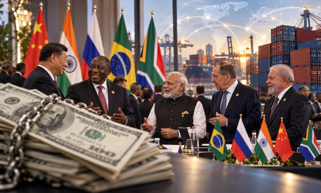 BRICS avança contra dependência do dólar e muda jogo financeiro