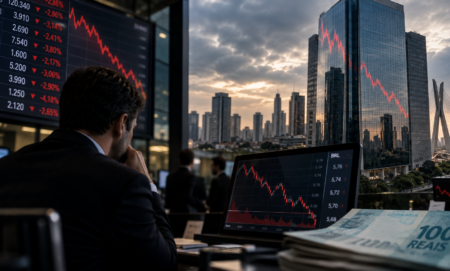 Ibovespa perde força e fecha em queda com tensão no caso Master