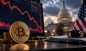 Bitcoin cai após derrota do Clarity Act no Senado dos EUA