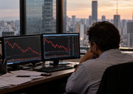 Ibovespa cai aos 183 mil pontos com petróleo em baixa e inflação alta