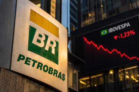 Petrobras sobe com petróleo, mas não consegue salvar o Ibovespa da pressão de bancos e Vale